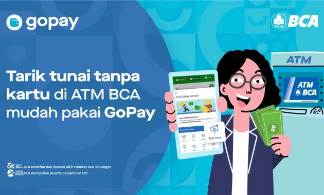 Cara Tarik Tunai GoPay Tanpa Kartu di ATM BCA